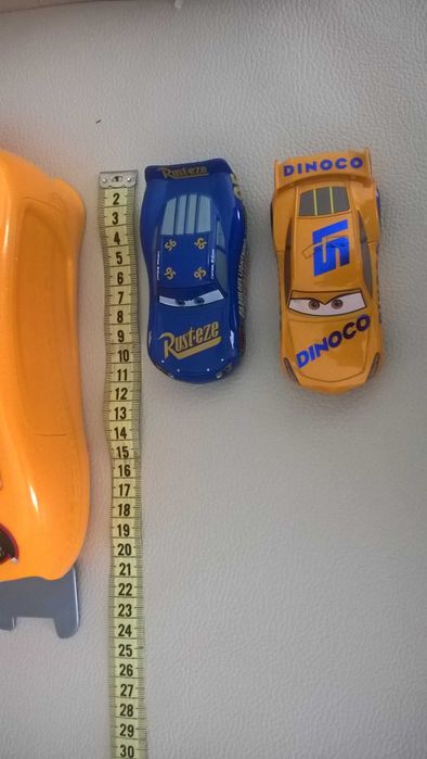 Set Lançador Carros Dinoco 51 Quadro Faísca McQueen Disney Novo