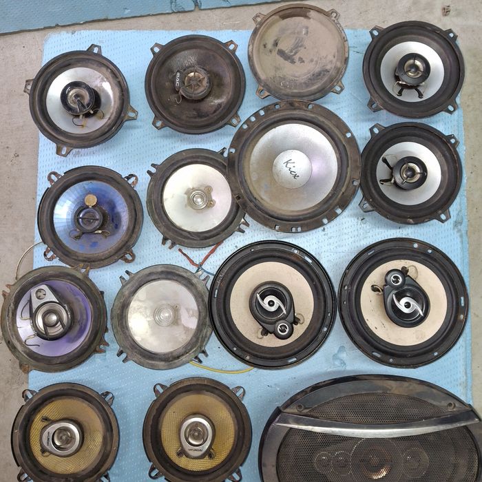 Овалы динамики колонки акустика на авто