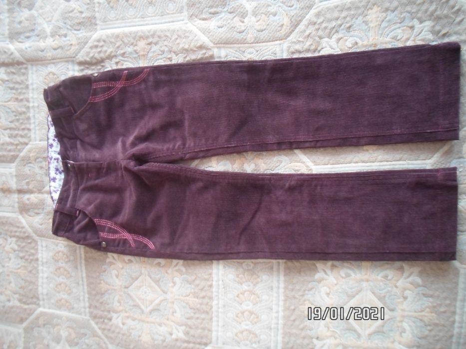 Теплые вельветовые брюки Бемби 116 р для девочки