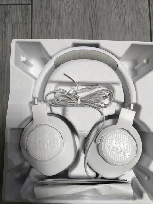 JBL Quantum 100 M2 Słuchawki Przewodowe Białe