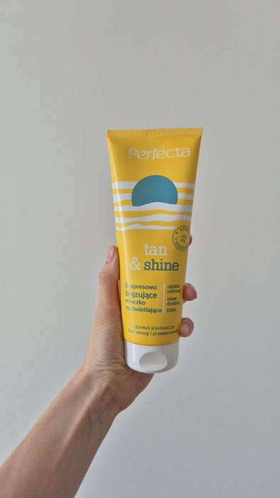 Perfecta tan&shine, ekspresowo brązujące mleczko rozświetlające
