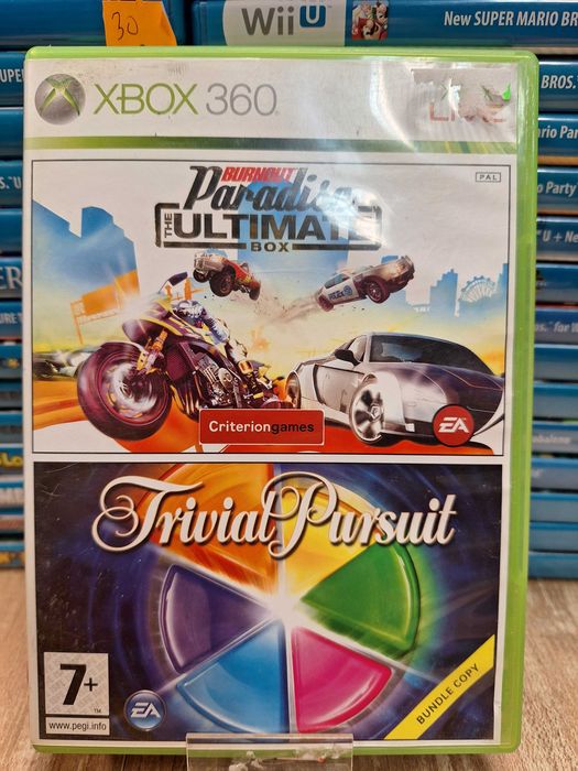 Xbox 360 Burnout Paradise/ TRIVIAL PURSUIT 2 XBOX 360