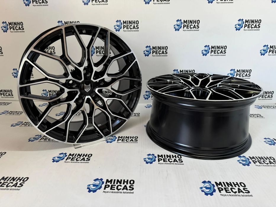 Jantes Fox FX9 em 18 (5x120) Preto e Polido