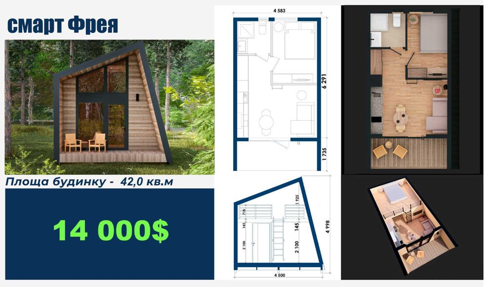 Продається каркасний будинок (домокомплект)
