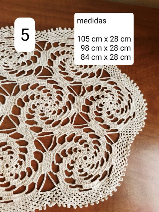 Bem elaborados Panos em renda croché