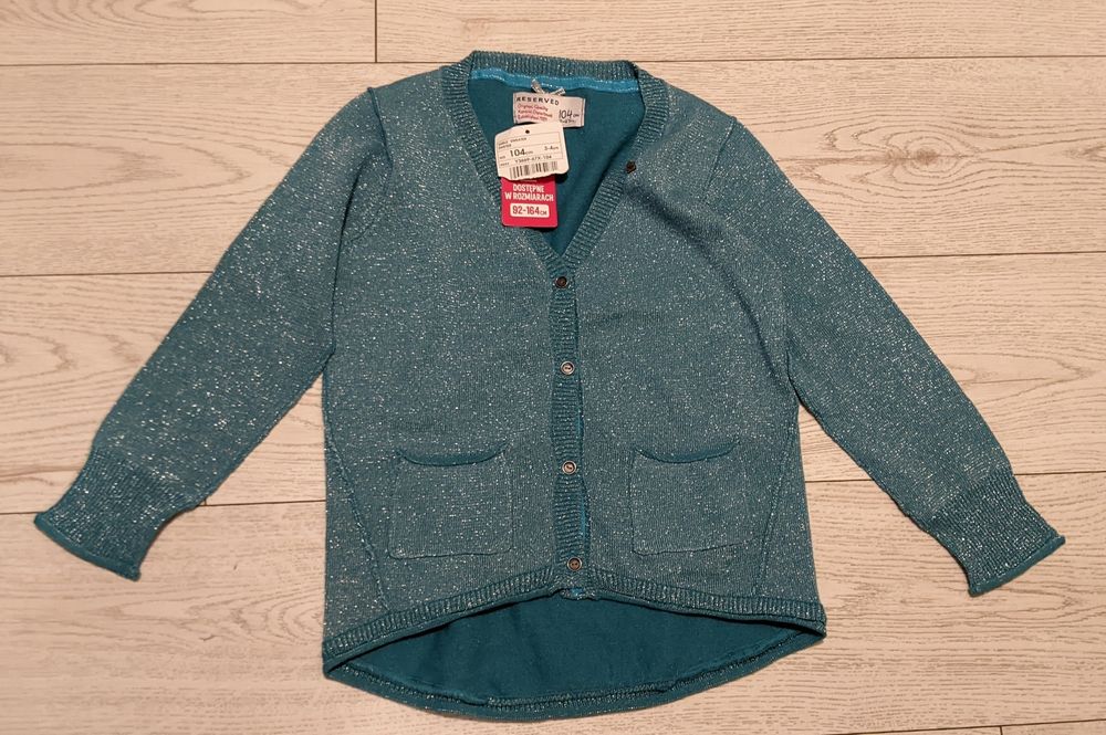 NOWY Reserved sweterek dziewczęcy r. 104