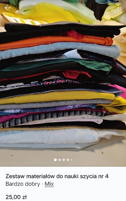 Zestawy materiałów do nauki szycia