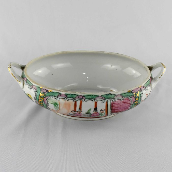 Terrina porcelana da China, decoração Mandarim, circa 1960