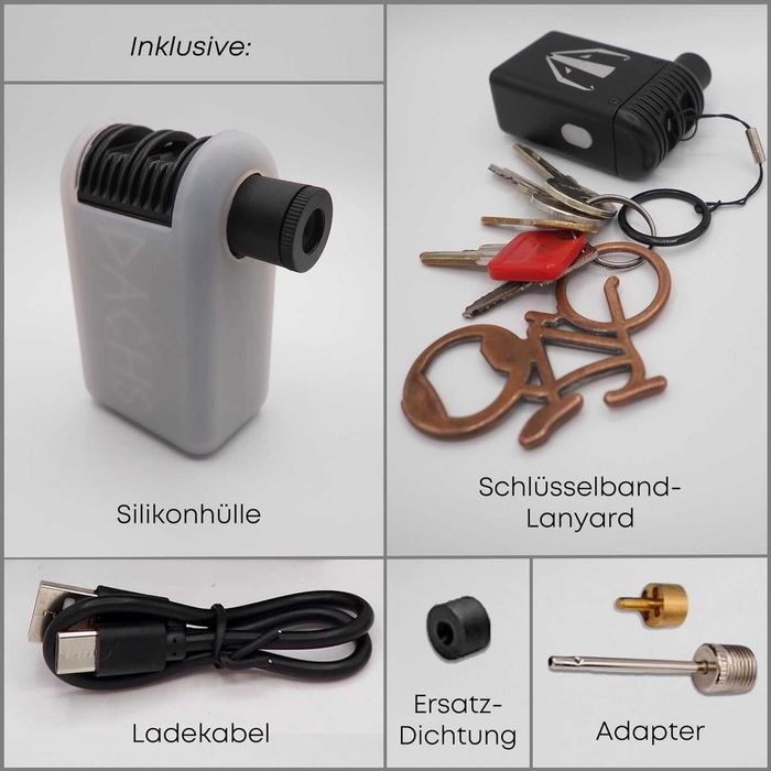 Mini elektryczna pompka rowerowa 110g max. 100psi 350mAh DACHS