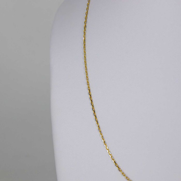 Złoty łańcuszek 585 2,08g 45cm Ankier diamentowany Nowy WYSYŁKA GRATIS