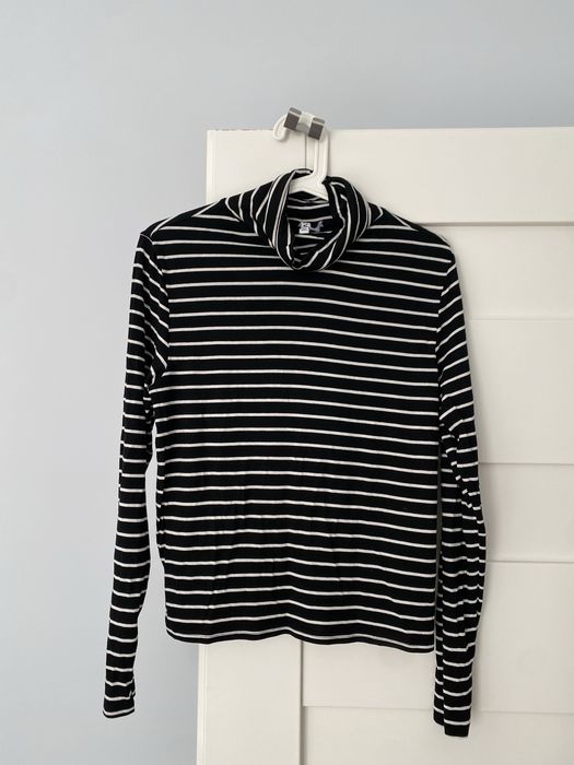 H&m handm L bluzka golf paski wiskozowa wiskoza basic