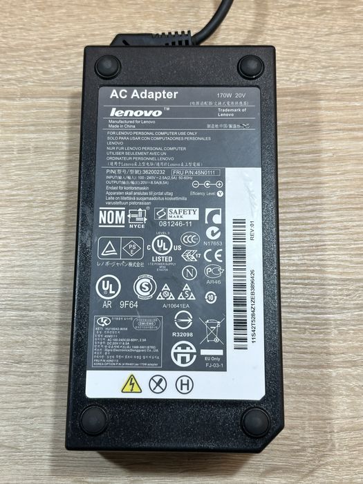 Блок живлення Lenovo 170w 20v 8.5a