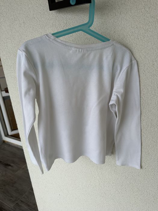 Biała bluzka długi rękaw / longsleeve George 122 / 128 Rainbow High