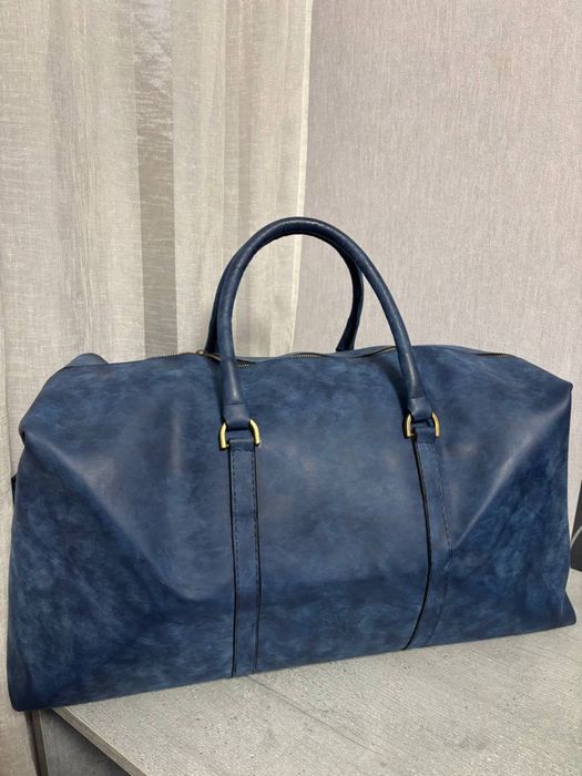 Вінтажна шкіряна дорожня сумка mulberry