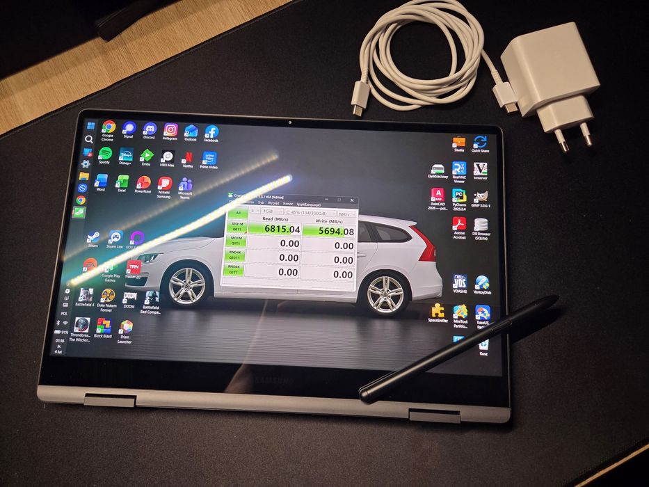 Samsung Galaxy book 3 360 13cali OLED i5-1340P 16GB RAM 1TB