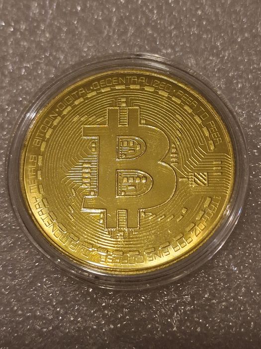 Medalha bitcoin coleção