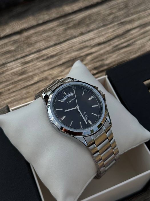 Годинник Casio MTP-1381D-1A Black-Silver