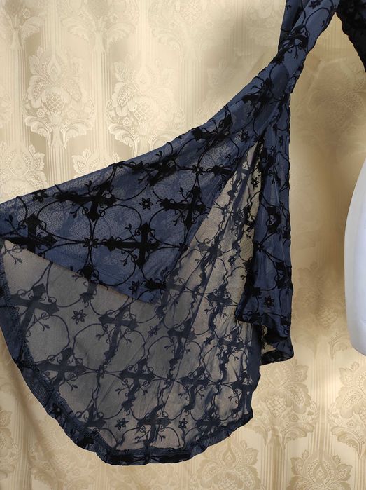 siateczkowa bluzka krzyże goth alternative lolita