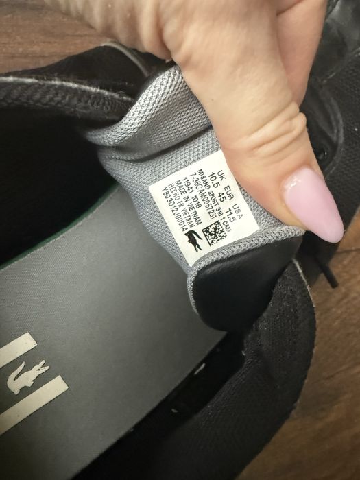 Lacoste buty meskie czarne