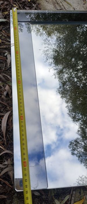 Lustro łazienkowe 99 na 55cm z uchwytami do zawieszenia