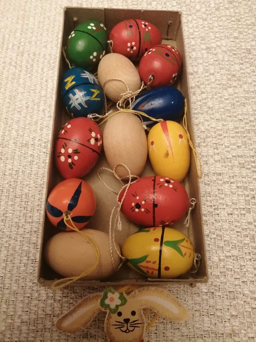 Drewniane ozdoby świąteczne. Wielkanocne.