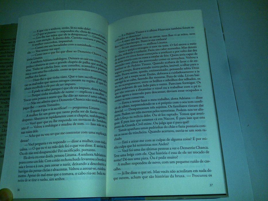 lituma nos andes (mario vargas llosa) 2003 livro