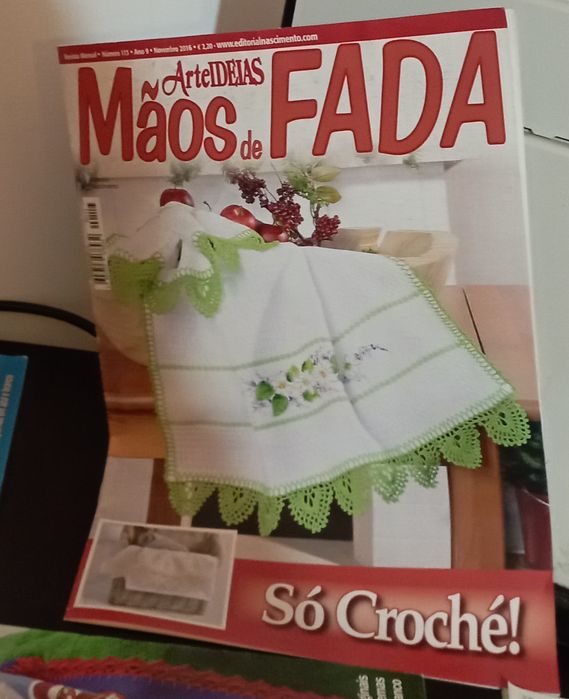 Lote de dez revistas crochê mãos de fada antigas  mãos de fada