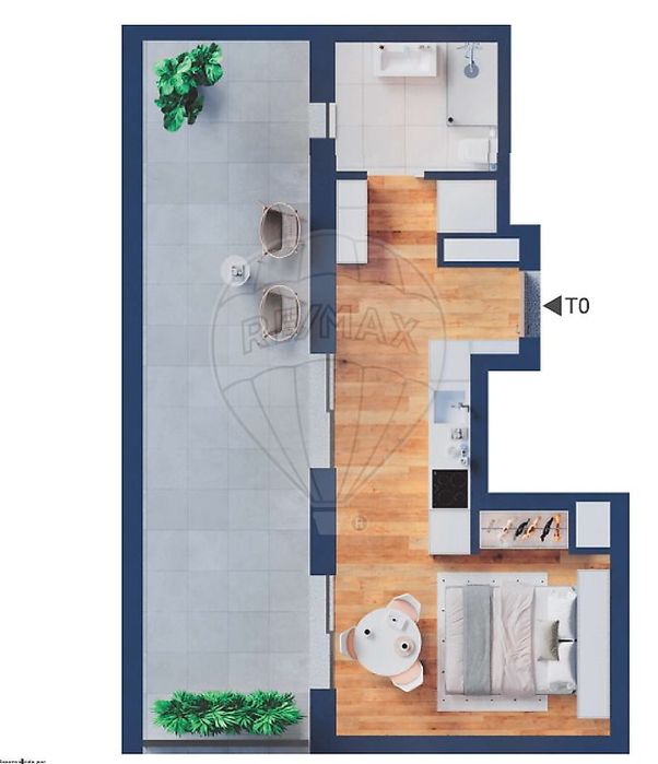 Apartamento T0 para venda