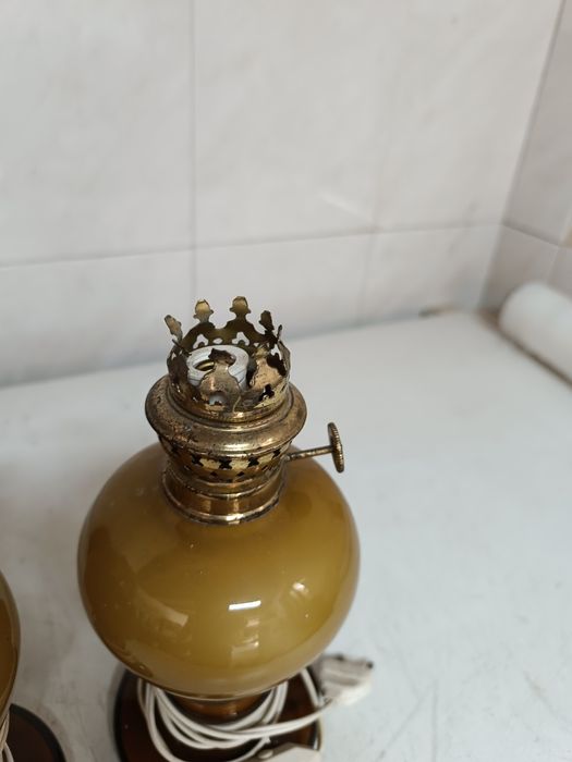 Candeeiros de mesa em vidro