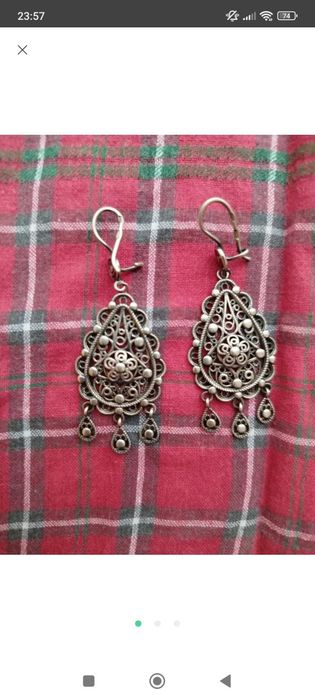 Серьги серебряные