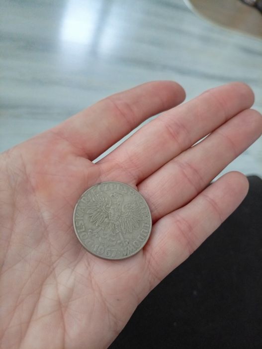 Moneta setną rocznica urodzin Marii Skłodowskiej Curie 1967r PRL