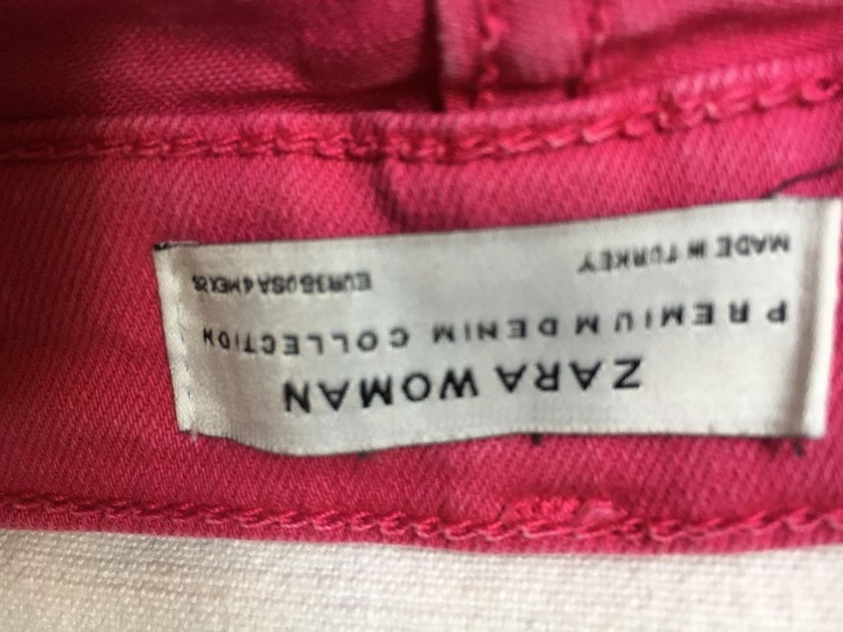 Zara woman Jeansy fuksja