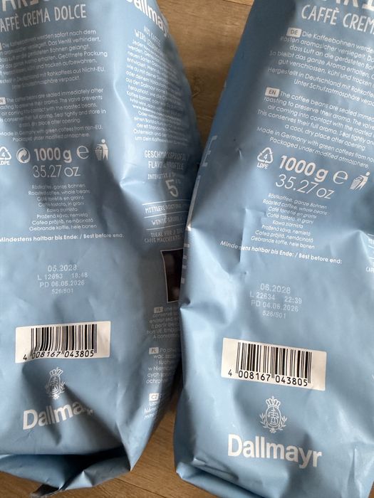 Kawa ziarnista Dallmayr 2 kg