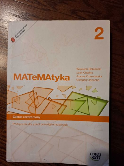 Matematyka 2 Zakres rozszerzony Nowa Era 2013