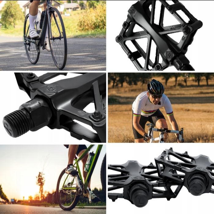 Pedały rowerowe aluminiowe platformowe MTB BMX