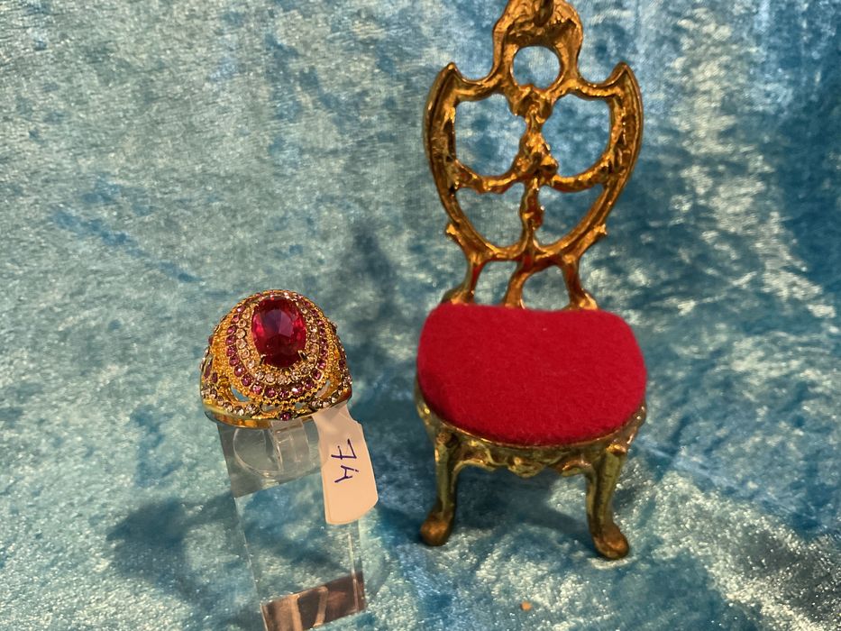 Anel senhora prata 925 banho ouro T, 23 m