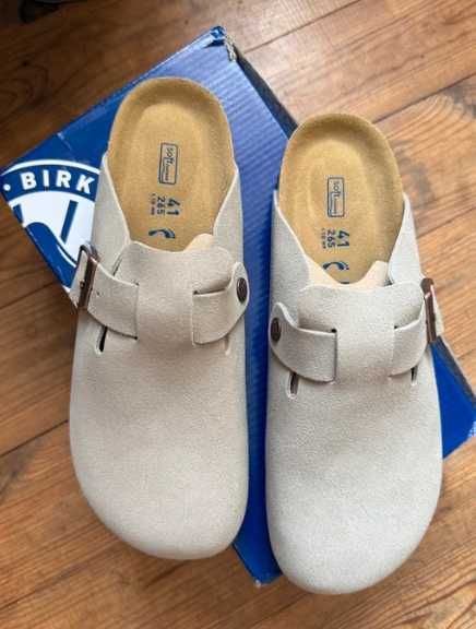 BIRKENSTOCK Boston BS Sand Suede Leather R.40