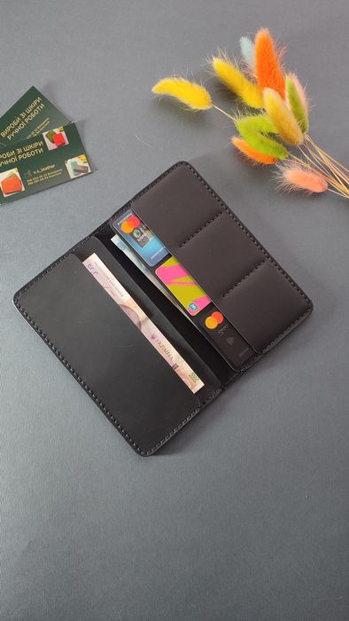 Гаманець лонгер, шкіряний гаманець