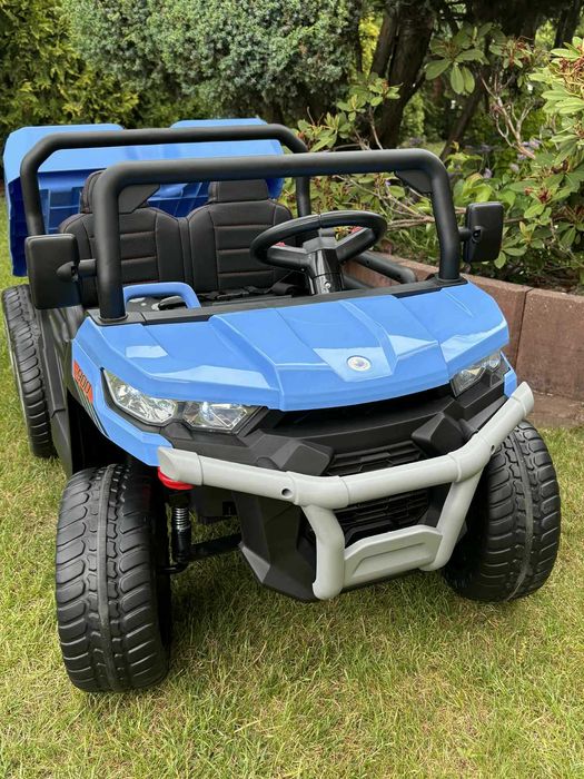 Auto na akumulator Samochód Farmer 4×4 12v Pilot Skóra Wywrotka 6 kół