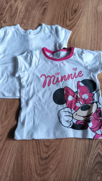 Koszulki niemowlęce dziewczęce Disney rozm 62