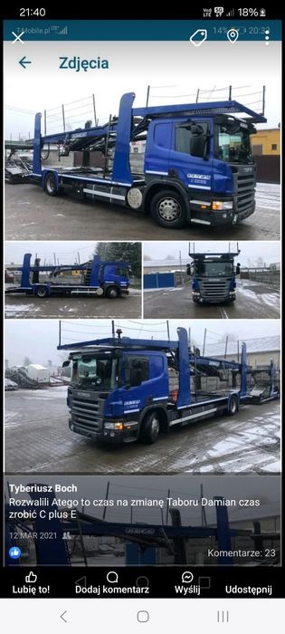 Piękna scania 420 prywatna lora na 10 aut
