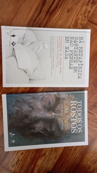 Dois livros" Todos os rostos e Há metafísica bastante em não pensar "