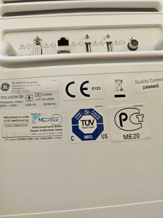 Aparat USG Voluson E8  3 głowice , printer