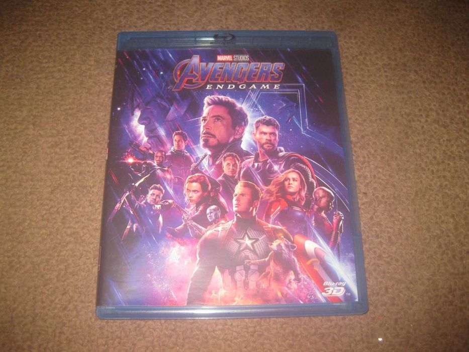 "Vingadores: Endgame" com Robert Downey Jr. Edição Especial Blu-Ray + Blu-Ray 3D/Raro!