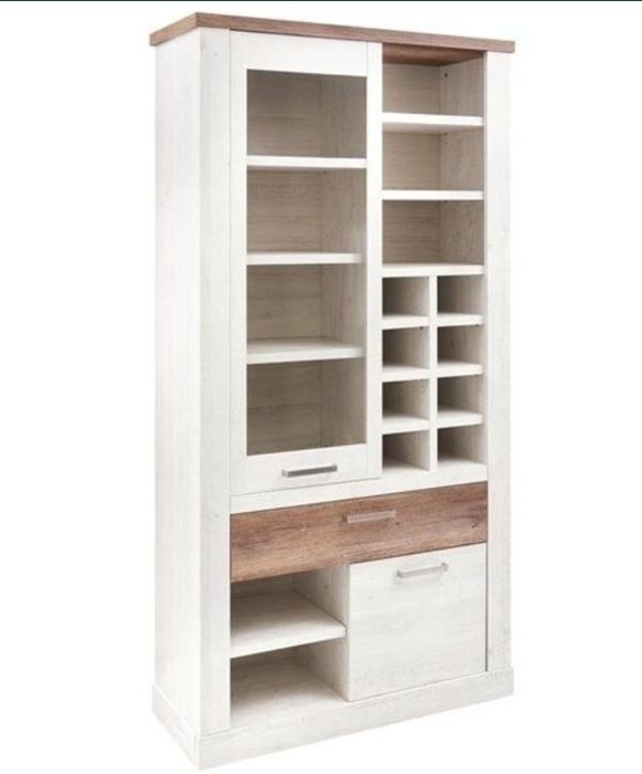 Conjunto Vitrine dupla 2 portas + Estante VERONA (Conforama)