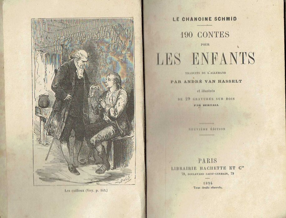 4775

.190 contes pour les enfants 1894
le chanoine Schmid