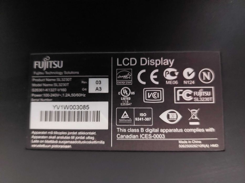 Monitor LED FUJITSU SL3230T 23 cale FullHD