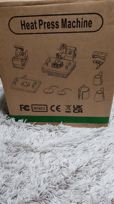 Prensa térmica multifuncional 8 em 1 VEVOR heat press sublimação personalização