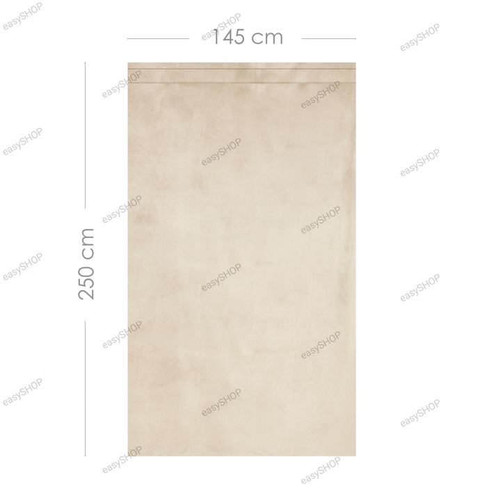 2 zasłony welurowe beżowe