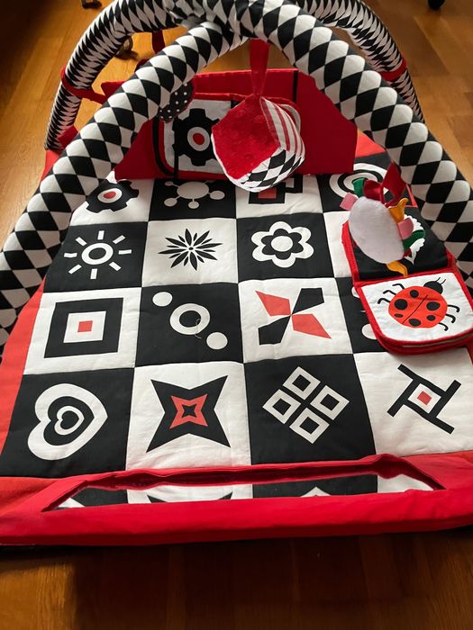 Mata sensoryczna Baby sense - lusterko + książeczki